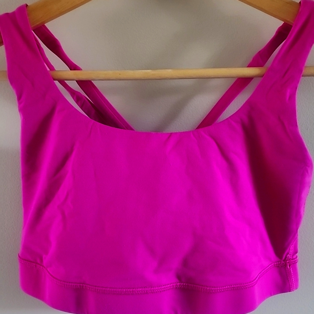 Lululemon Pink Strappy Sports Bra Intimates